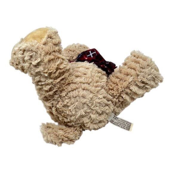 Gentle Treasures Brown Shaggy 12 in Puppy Dog Hat Scarf Stuffed Animal Plush Toy - Picture 5 of 9